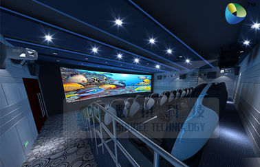 HD 5D Movie Theater Với Ghế Chuyển động Đối với Tuyết Bubble / Ánh sáng / Fog Hiệu