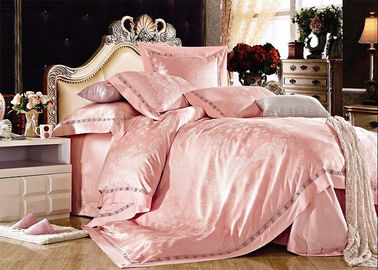 Red Elegant Satin Silk Bedding Thiết giường ngủ đẹp Linen Gối phẳng tấm