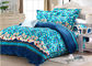 Siêu mềm và ấm chấm in bộ đồ giường lông cừu bộ vỏ với màu nền màu xanh