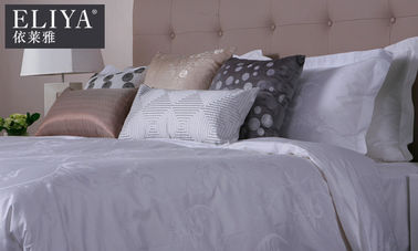 Eliya Tope Lớp Luxury Hotel Jacquard Bed Linen chải kỹ Bìa bông giường ngủ
