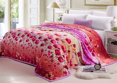 Chinalish Flower in dày comforter lông cừu giường đặt bìa với gói túi nhựa