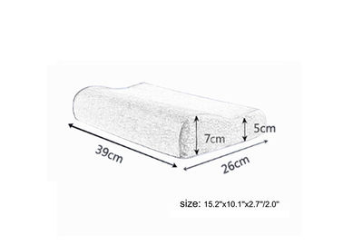 Chăm sóc sức khỏe độc ​​đáo làm mát Gel Memory Foam Gối Đối với cổ Pain