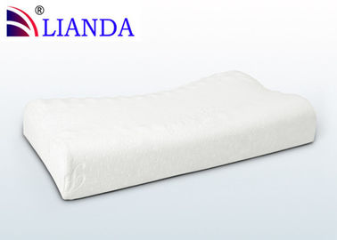 Luxury Memory Foam Gối trắng Velour, Memory Foam giường Gối CE / SGS