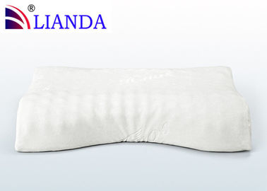 Luxury Memory Foam Gối trắng Velour, Memory Foam giường Gối CE / SGS