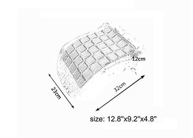 Đường viền Memory Foam Gối với làm mát Gel cho văn phòng, ô tô, tàu hỏa, máy bay
