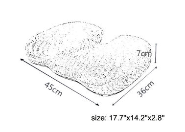 Chống Decubitus Memory Foam Tầng Cushion, Memory Foam Văn phòng Chủ tịch Cushion