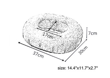 Sức khỏe Mát Gel Làm lạnh Seat Cushion Trĩ Donut Cushion trong Ice Silk