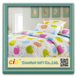 In Peach Skin bedsheet Vải Peached Bedding Tấm Vải Polyester Red / Blue / Hồng