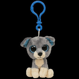 Husky Dog Thú Bông Plush Toy Keychain, Xám / trắng / gạo trắng