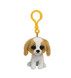 Husky Dog Thú Bông Plush Toy Keychain, Xám / trắng / gạo trắng